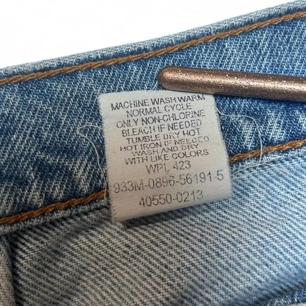 Levis Jeans 550 Vintage 90s Orange Tab Distressed Denim Pants 34